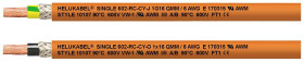 Helukabel 69636 Przewód do prowadnicy kabli Single 602-RC-CY-O 1 x 25 mm² pomarańczowy 100 m