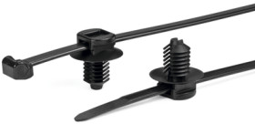 Cable tie, PA, (L x W) 200 x 4.6 mm, bundle-Ø 4 to 45 mm, black, -40 to 105 °C, 150-31099