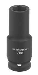 Matador Schraubwerkzeuge 74810270 zewnętrzny sześciokąt Nasadka do klucza udarowego 27 mm 1/2" (12.5 mm)