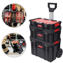 Mobilny warsztat Cart Plus 526x380x690mm 38l System TWO SET Plus Z251248PG001 Qbrick
