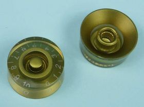 GAŁKA ZŁOTA 25mm FI=6mm ZE SKALĄ 0-10