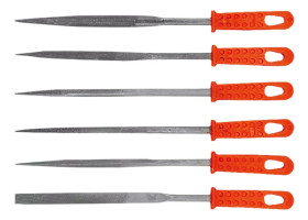 Pilniki iglaki do metalu, zestaw 6 elementów 06A025