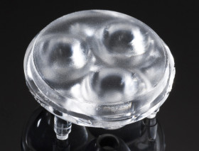 Soczewka LED szerokokątna 3-LEDowa 21.8 (Dia.) x 9mm, D 21.8mm, kąt widzenia 32 °, do użytku z Lumileds LUXEON Rebel,