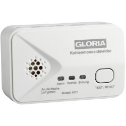 Gloria 002518.4000 KO1 CO Detector Battery-Powered Test/Reset Function