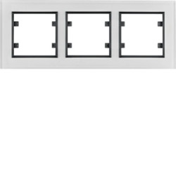 Lumina passion Ramka 3-krotna pozioma szkło białe WL9230