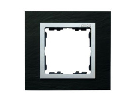 SIMON 82 Ramka 1 pojedyncza łupek/ ramka pośrednia aluminum mat 82917-63 KONTAKT SIMON
