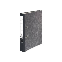 Falken 80022700 Recycling Folder A4 50mm Spine Black Cloud Marble 2 Brackets