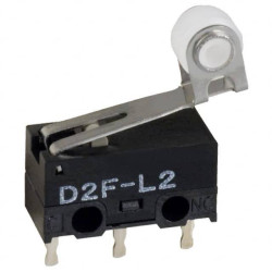 Omron D2F-L2 Mikroprzełącznik, 1 zestyk przełączny, 1 x wł/(wł), 30 V/DC, 2 A, 1 szt.