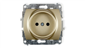 Trend Gniazdo Pojedyncze B/U Złoty 6Gp-1P