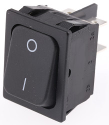 Przełącznik kołyskowy Wł.-wył. Nie 20 A DPST Czarny IP40 Marquardt