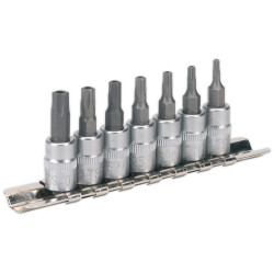 Sealey SX106 Trx-ts Security Bit Set 7pc 1/4&quot;sq Drive