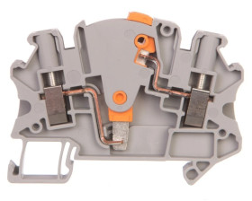 Złączka szynowa rozłączalna do przekładników pomiarowych 2-przewodowa 4mm2 szara UTME 4-P/P 3047453