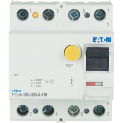 RCCB, Typ A, 4-biegunowy, 100A, 30mA, Eaton, xEffect - FRCmM Efekt x 110V