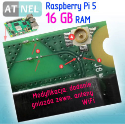 Modyfikacja RPi 5 16GB external WIFI