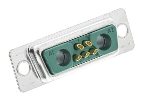 Złącze D-Sub 7-pinowe Żeński Proste Montaż na panelu