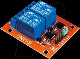 ME114 Developer boards - relay module, 2-channel, 5 V