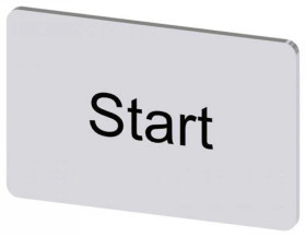 Etykieta samoprzylepna 17.5x27mm srebrna inskrypcja /Start/ SIRIUS ACT 3SU1900-0AD81-0DT0 /10szt./