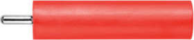 4 mm socket, pin connection, CAT II, red, LB 4-1.5 S NI / 5 / RT