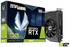 Zotac Karta graficzna Nvidia GeForce RTX 3050 SOLO 6 GB GDDR6-RAM PCIe x8 DisplayPort, HDMI