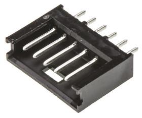 Wtyk PCB 6-pinowe raster: 2.54mm -rzędowe TE Connectivity Przewlekany