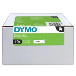 Taśma DYMO D1 12mm x 7m czarny/ biały PACK /10szt./