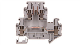 Złączka Szynowa Rozłączalna 4-Przewodowa 4Mm2 Szara Uttb 4-Tg 3044720