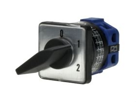 Przełącznik; krzywkowy; obrotowy; LW26-10-M0-F/1P 012; 3 pozycje; OFF-ON-ON; 45°; bistabilny; na panel; 1 tor; 1 warstwa; śrubow