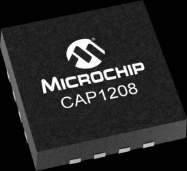 CAP1208-1-A4-TR 8-channel touch controller, capacitive, QFN-16