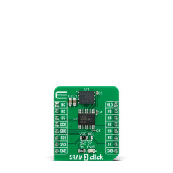 Zestaw badawczo-rozwojowe – pamięci, SRAM 3 Click, ANV32AA1WDK66, rodzaj: Płyta rozszerzenia, SRAM, do użytku z: