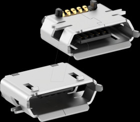 USB MC 2B SMD USB 2.0 type B micro socket