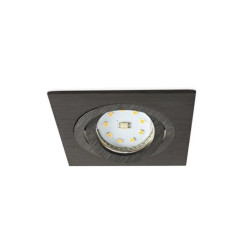 Oprawa wpuszczana regulowana czarny mat aluminium