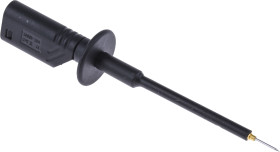 Próbnik, typ końcówki: Sprężynowy, rozmiar: 0.8mm, 1000V ac/dc, Czarny, Stal nierdzewna, -25 → +70°C