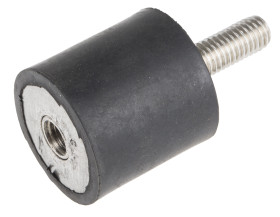 Podstawka antywibracyjna M8 średnica 30mm wysokość całkowita 30mm Cylinder męski-żeński