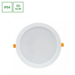 DURE 3 DOWNLIGHT 24W CW 230V 110st IP54 IK06 220x34 BIAŁY okrągła zasilacz zintegrowany