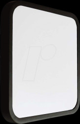 76441-24 Ceiling light fixture, 18 W, 1830 lm, 6500 K, black, IP44, squar