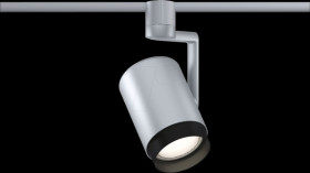 96983 URail rail spotlight Asthene, E27, max. 50 W, dimmable, chrome