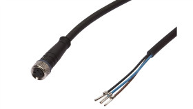 Kabel Konfekcjonowany Jednostrony Złącze M8 Żeńskie 3-Pinowe Proste Wolny...
