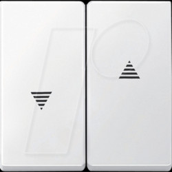 435519 Rocker for shutter switch and button - System M, polar white