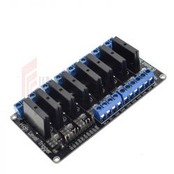 Moduł 8-kanałowy przekaźnik półprzewodnikowy SSR G3MB-202P DC-AC PCB 5V 2A DC