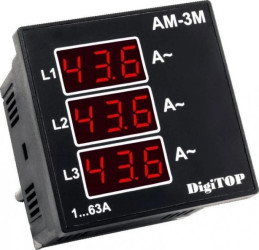 Amperomierz trójfazowy cyfrowy DigiTOP AM-3M