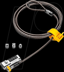 K68105EU Laptop Lock, Combination, ClickSafe 2.0®, 3-in-1