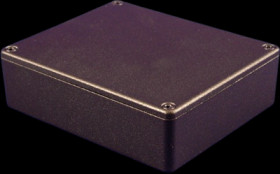 Aluminum die cast enclosure, (L x W x H) 120 x 100 x 31 mm, black (RAL 9005), IP54, 1550MBK