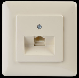 1-628.41.8.01 Western-Uni-connection socket, single, flush-fitted