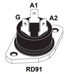 Tyrystor (SCR) - TRIAC STMicroelectronics BTA40-600B RD91 40 A 600 V