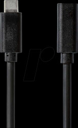 CCGL64010BK10 USB 3.0 cable, C connector &gt; C port, 1 m, black