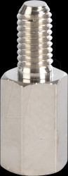 M30008.01.65 Spacers, metal, 6-edge, M3, 8 mm