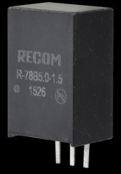80099196 DC/DC converter R78B, 6.5-18 Vin, single, 5 Vout, 1.5 A, SIP-3L