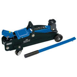 Draper 54635 Trolley Jack with Carry Case, 2 Tonne - 54635