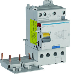 RCCB, Typ F, 3P+N-biegunowy, 40A, 300mA, Hager, BFF