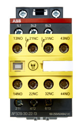 Stycznik 100 do 250 V AC/DC ABB Jokab styki: 3 5,5 kW 25 A 3NO Szyna DIN Śruba 1SBL137082R1322 AFS09-30-22-13